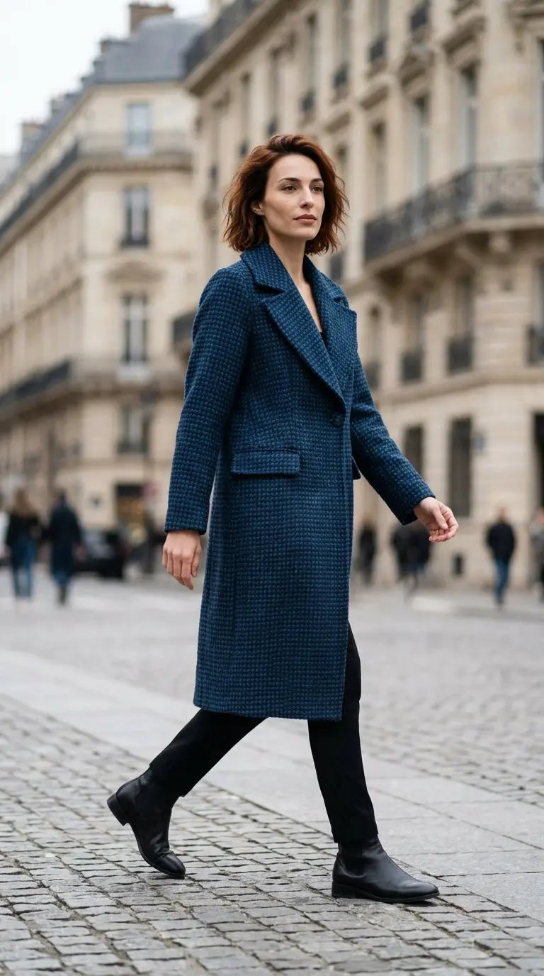 Mid-length overcoat — On Model - Street Style | Generated by Modelize