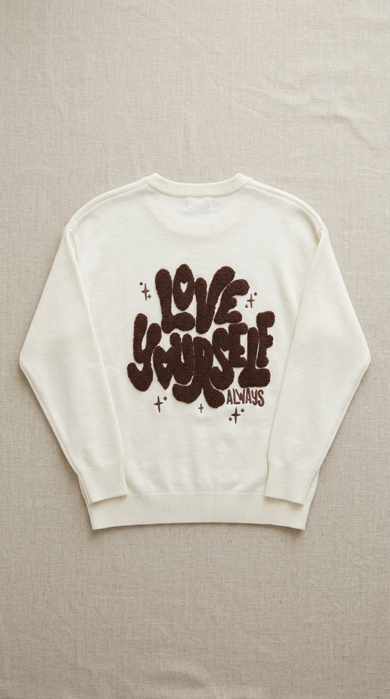 Embroidered sweatshirt — Flat Lay - Plated Food | Generated by Modelize