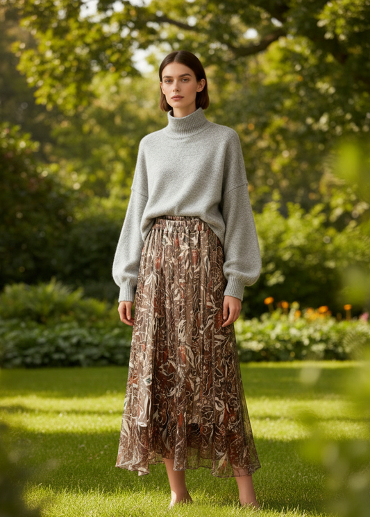 Pull en col montant cheminé Vogue N°8