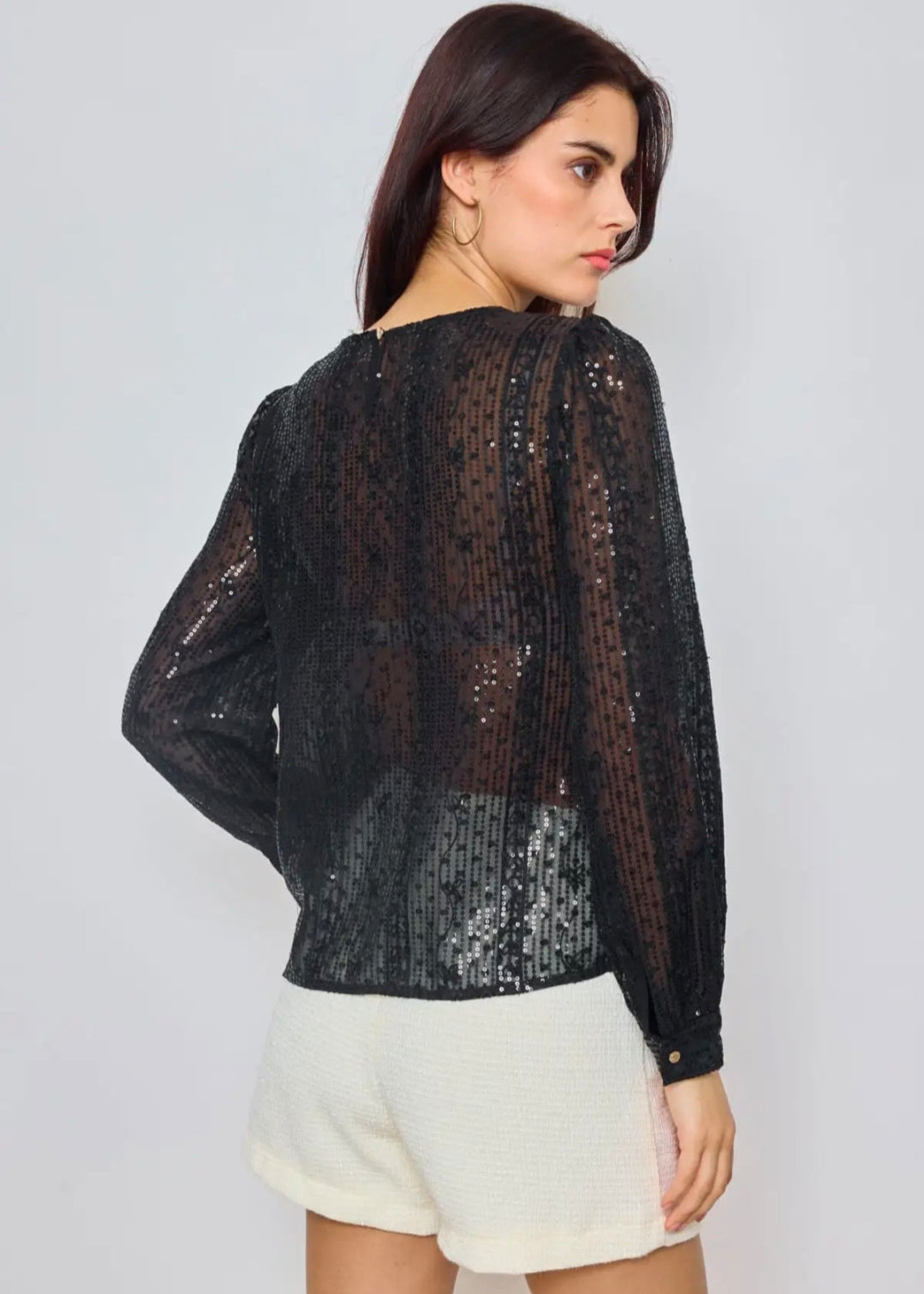 Top Noir brillant Vogue N°8