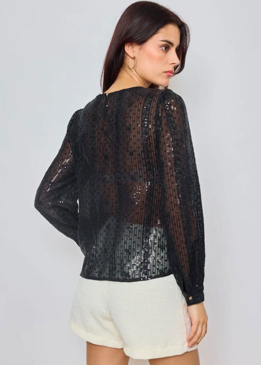 Top Noir brillant Vogue N°8