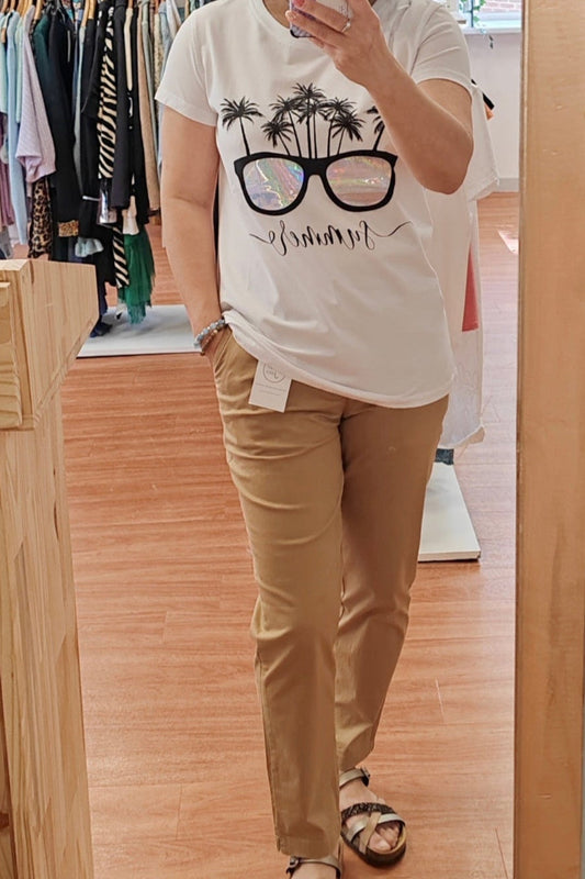 7/8 cotton capri pants