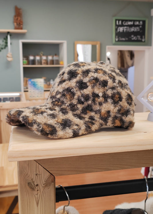 Casquette moumoute léopard Orien express