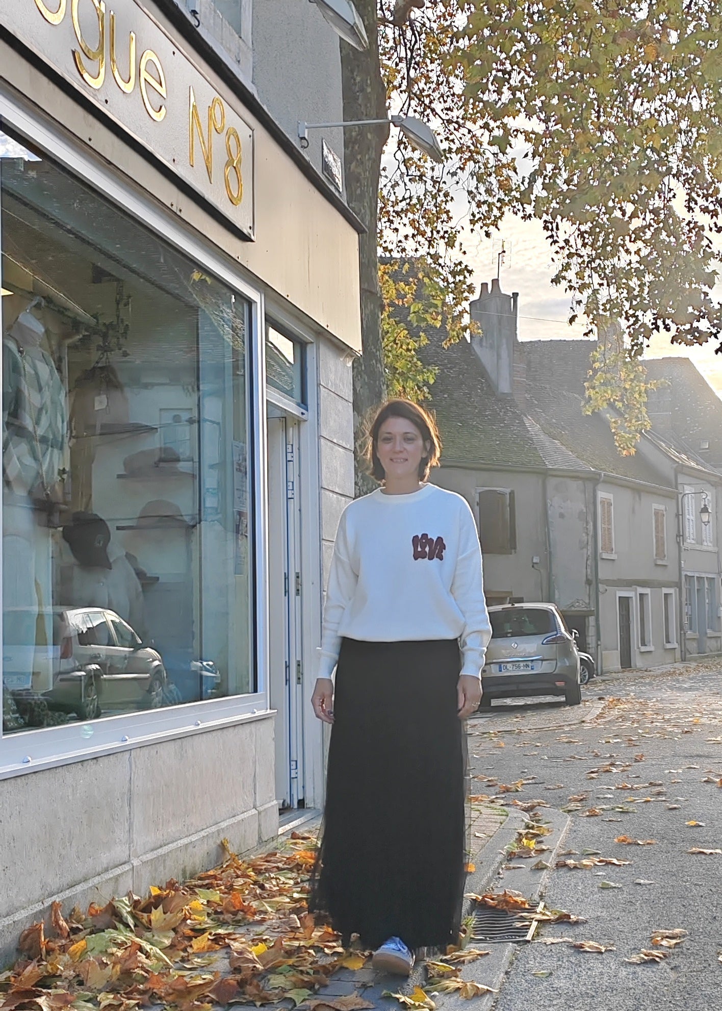 Sweat brodé LOVE YOURSELF – Sweat à patchs femme, message positif, broderie tendance Ky Création