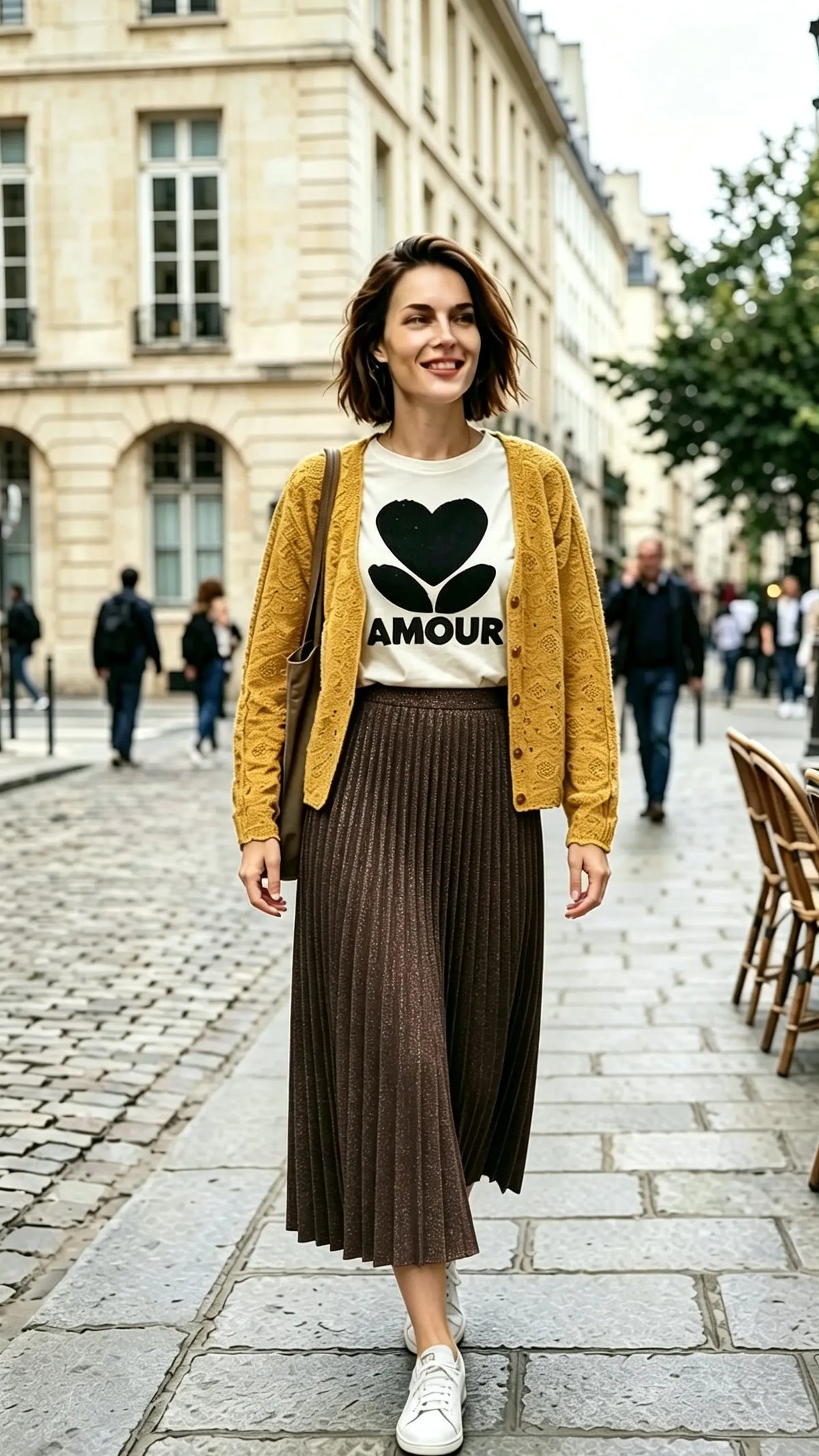 Tendresse Automnale - Crochet,Tulle paille & Motif Amour Vogue N°8