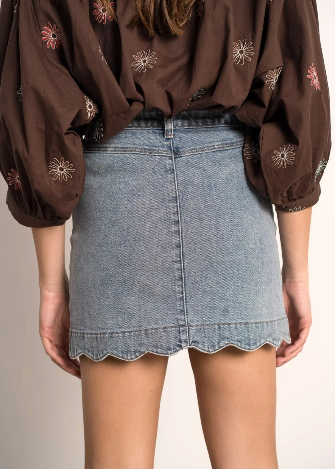 Pleated culottes skirt