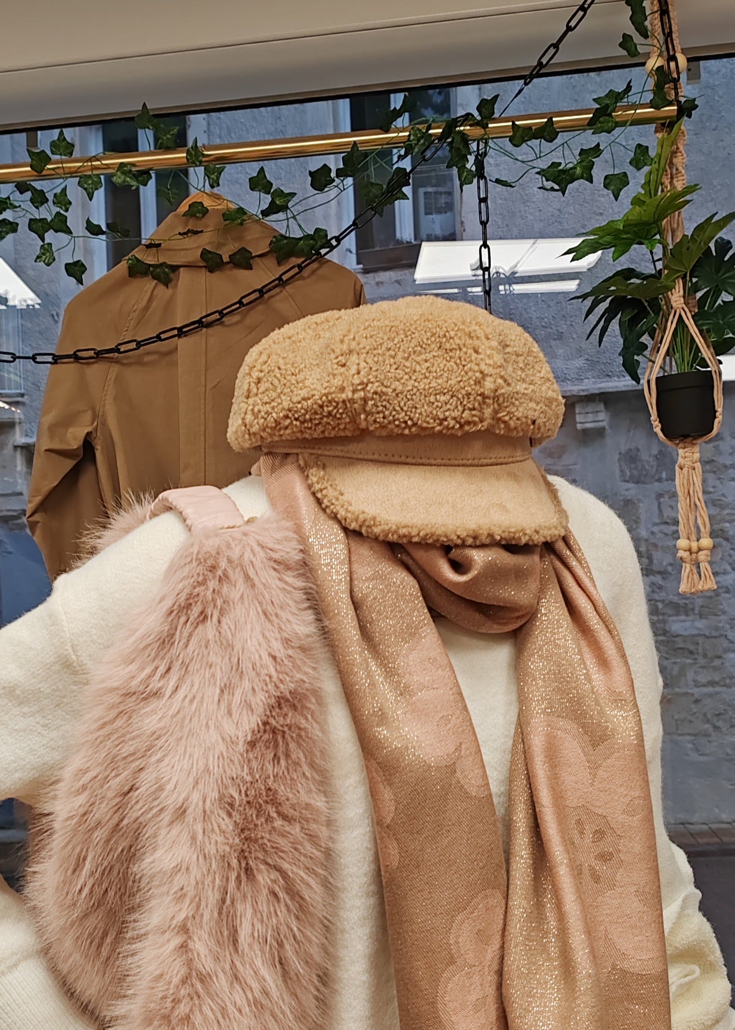 Casquette effet mouton