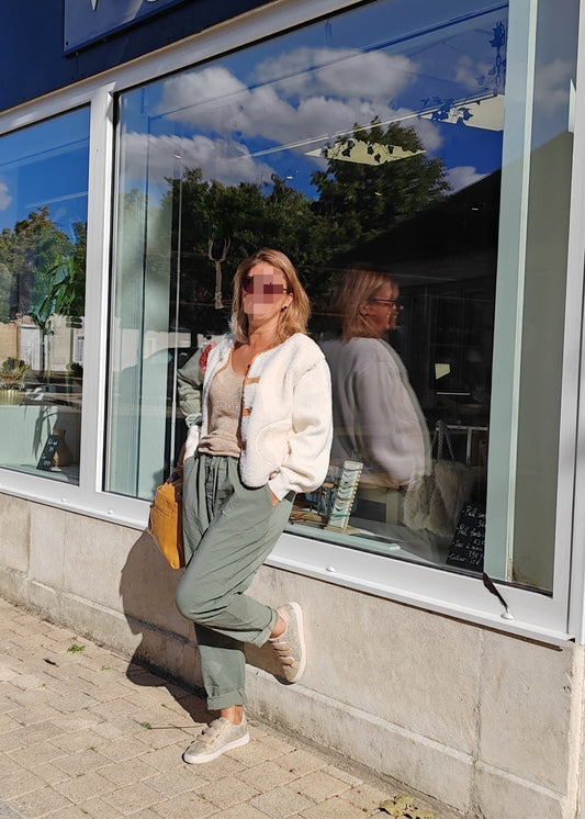 Pantalon oversize Kaki Mina rosa