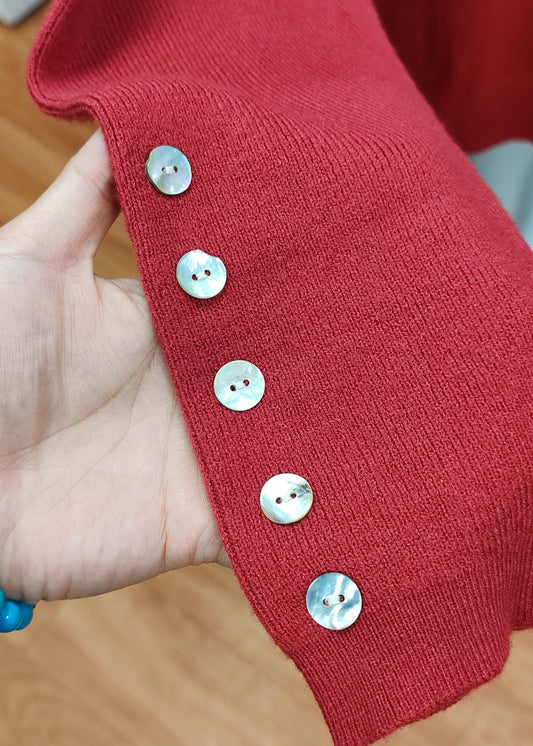 Pull Curvy Grande Taille, Rouge Sarah John