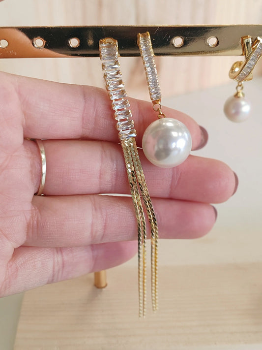 Boucles d'oreilles dépareillées et asymétriques Vogue N°8