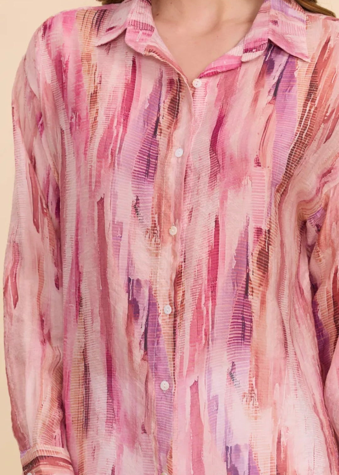 Chemise & Blouse manches longues imprimée