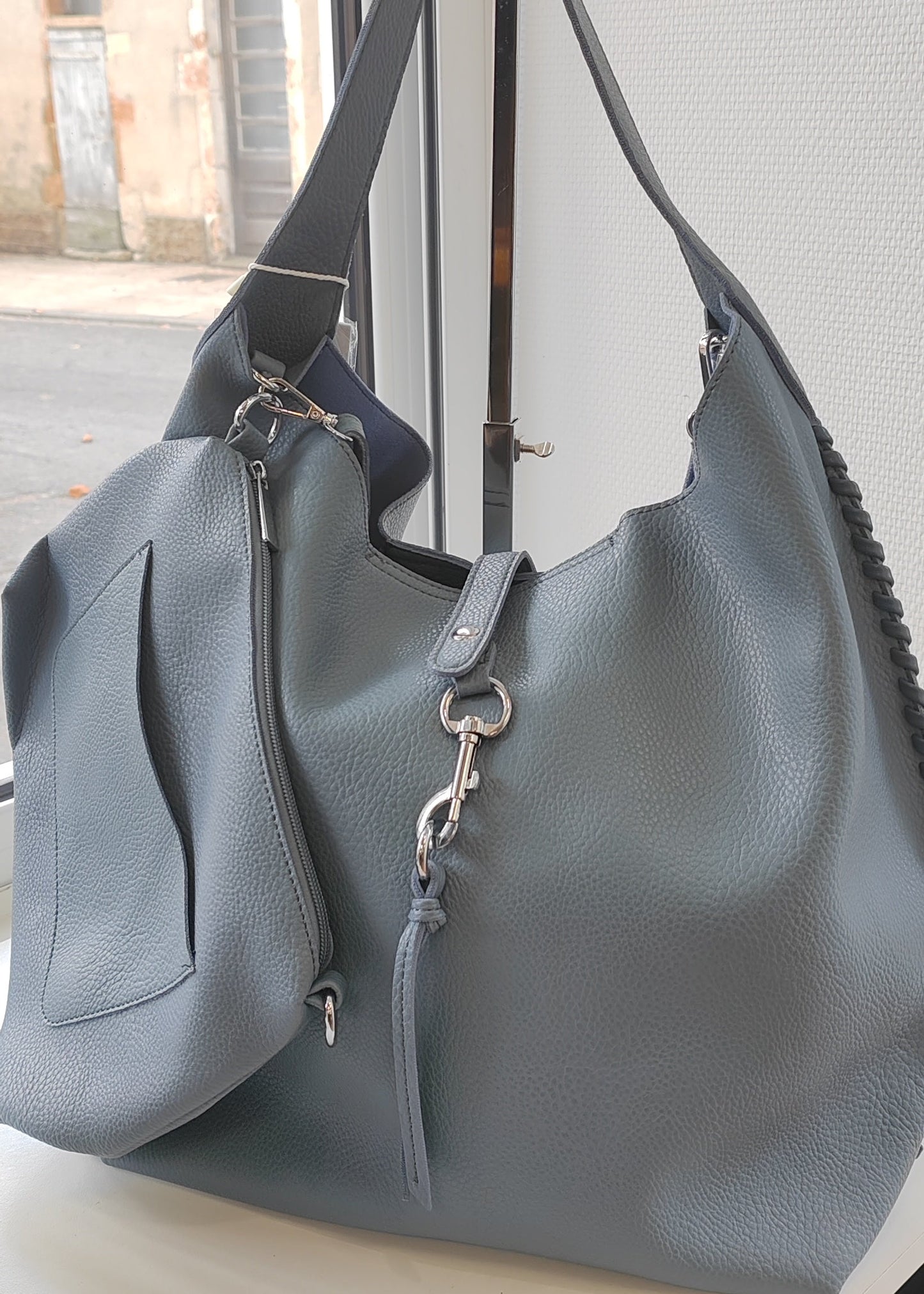 Grand Sac à main Bleu Jean