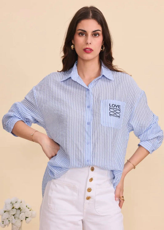 Chemise légère à Rayure By Clara