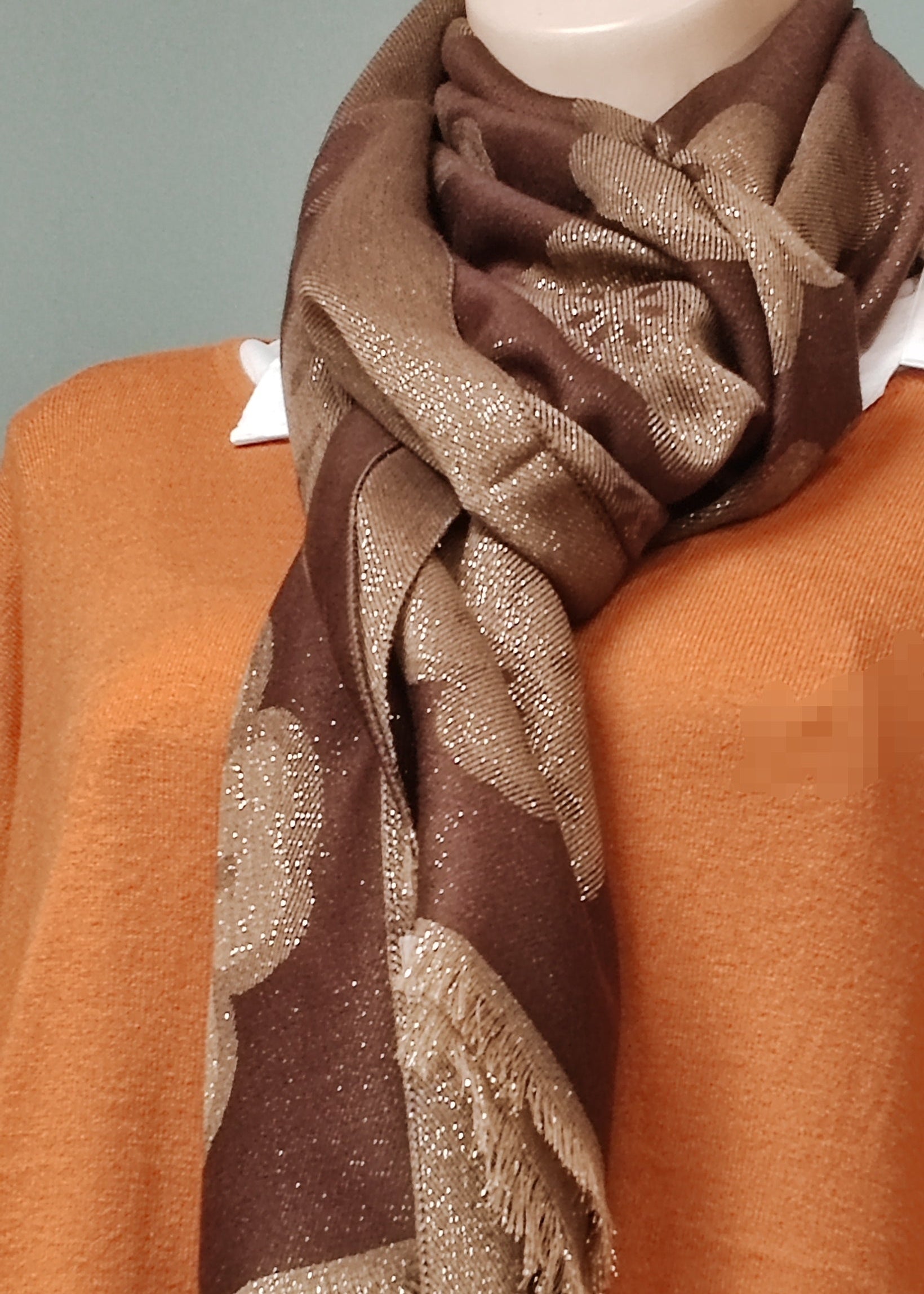 Echarpe en viscose choco Vogue N°8