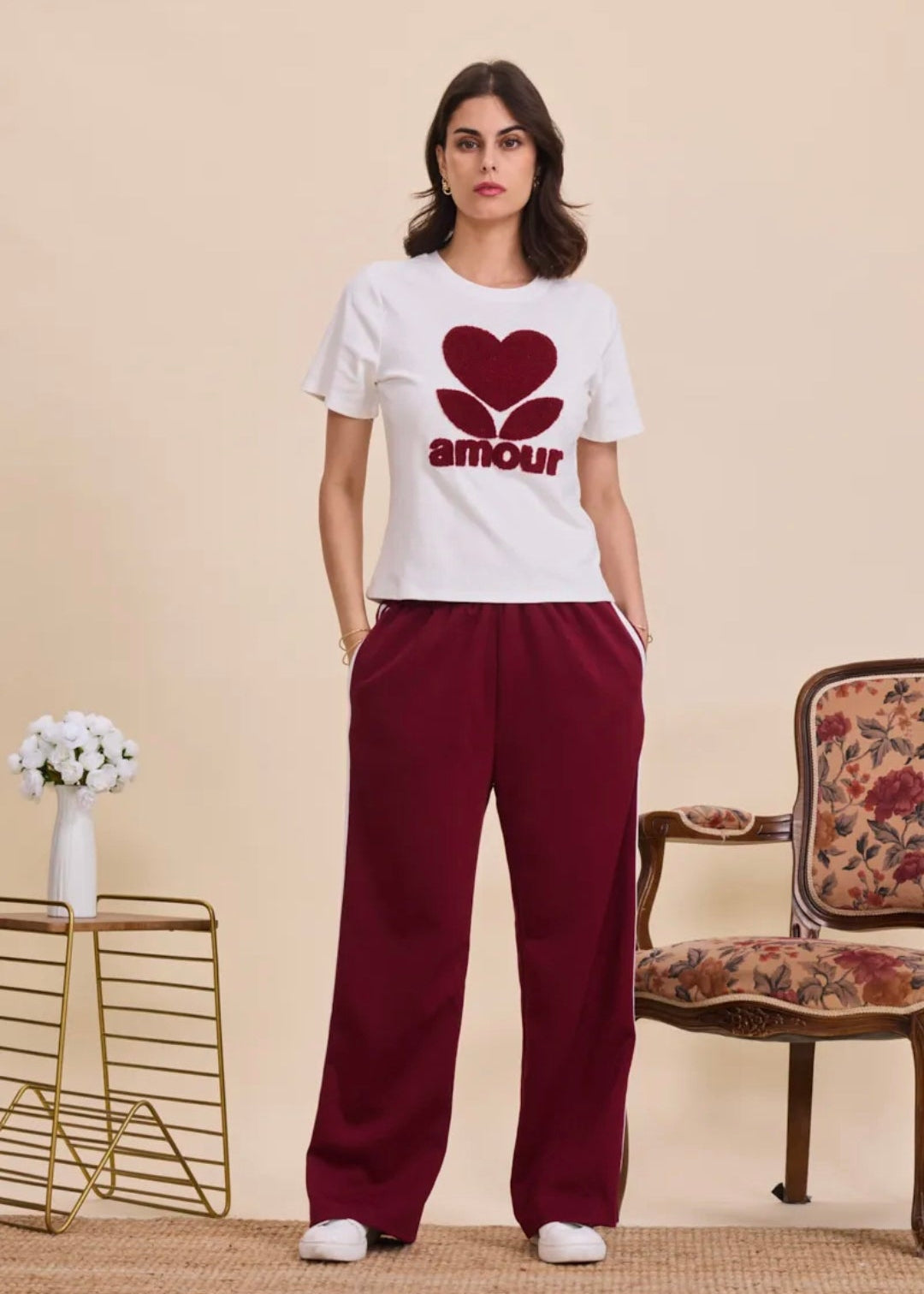 T-shirt avec motif en moumoute By Clara