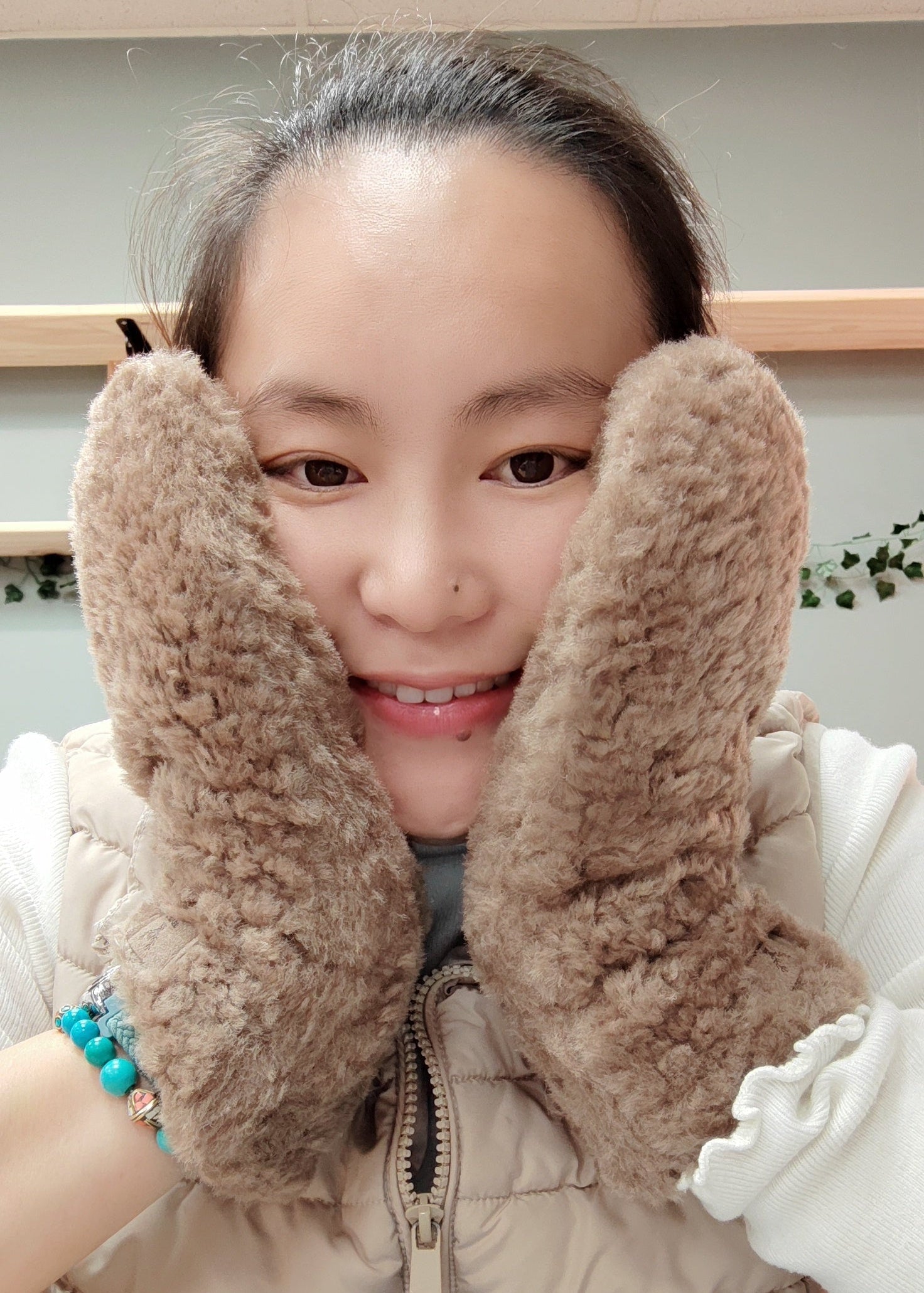 Moufles chaudes femme – effet mouton, douces et isolantes Vogue N°8