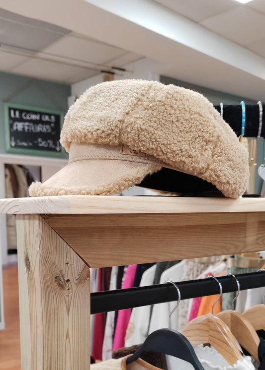 Casquette effet mouton