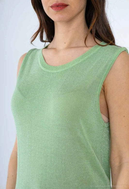 Débardeur Lurex col rond Vogue N°8