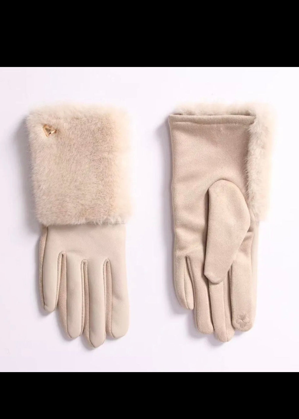 Gants doigts tactile - imitation fourrure Vogue N°8