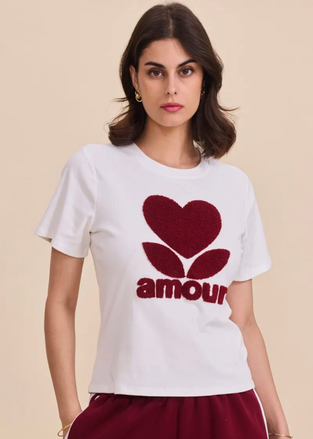 T-shirt avec motif en moumoute By Clara