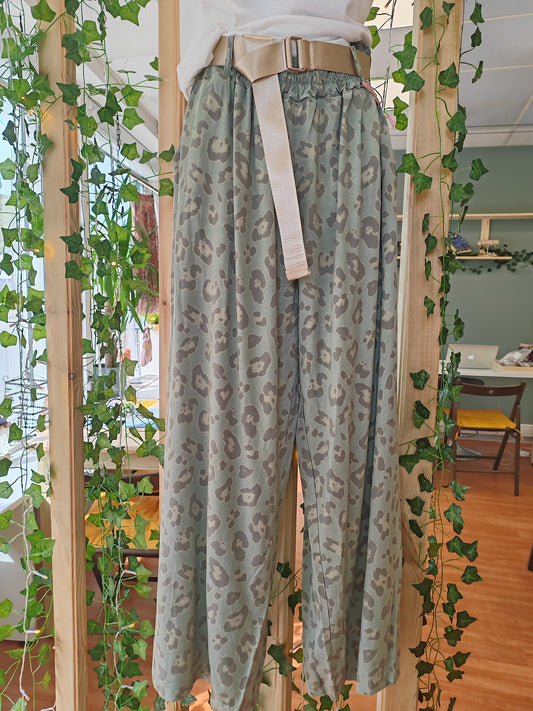Leopard print pants