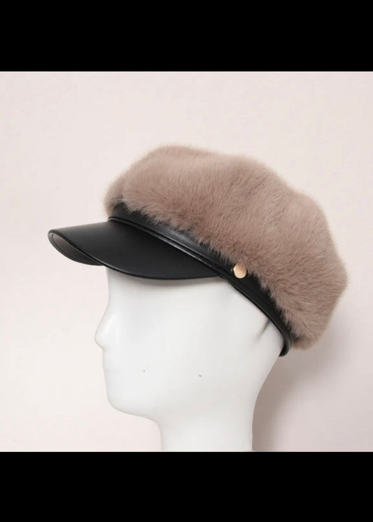 Chapeau en fausse fourrure