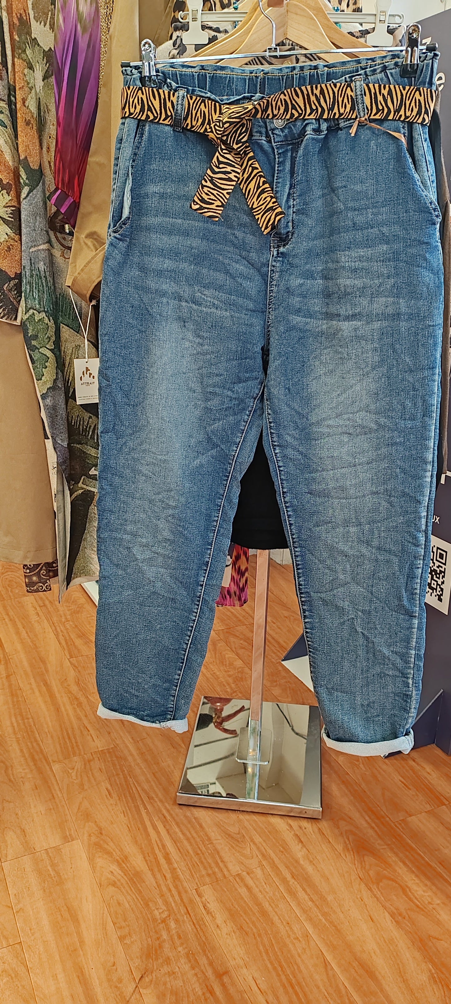 Pantalon Jean Oversize Mina rosa