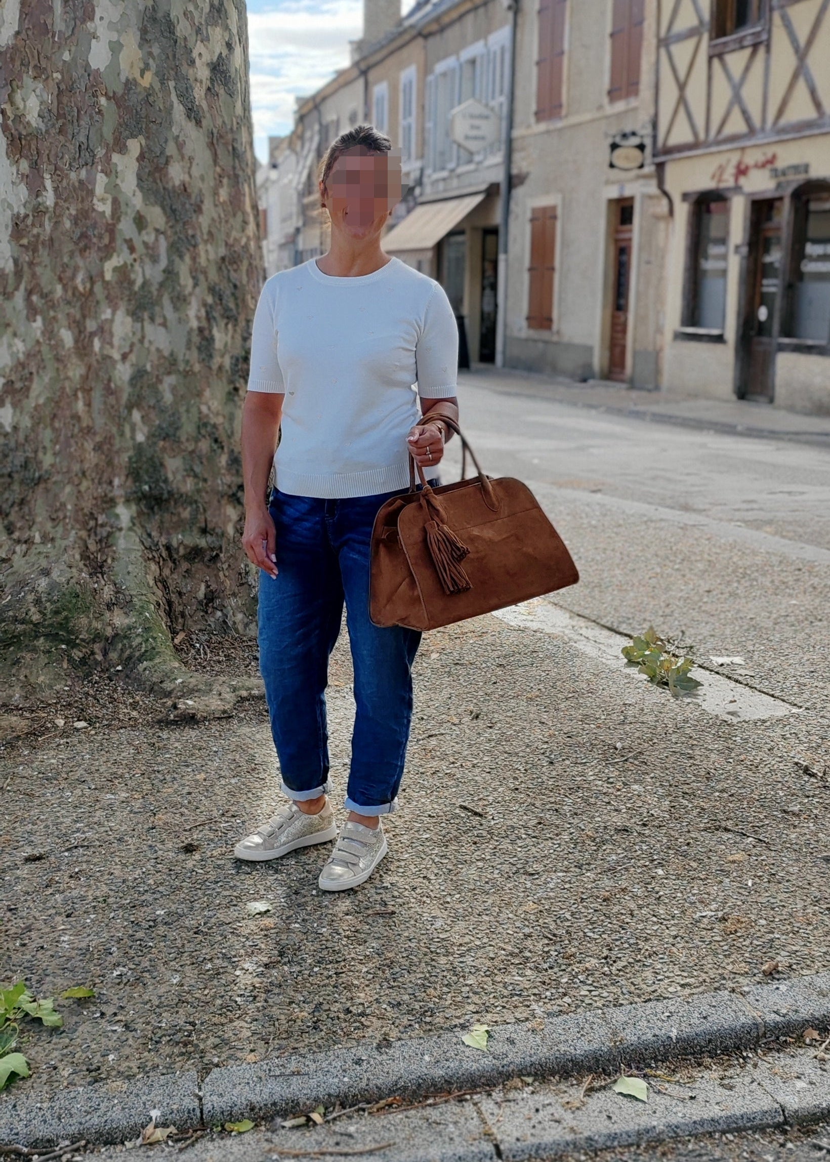 Pantalon Jean Oversize Mina rosa