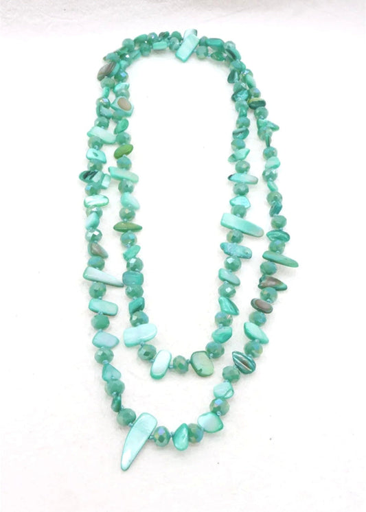 Collier Sautoir Long Turquoise Orien express