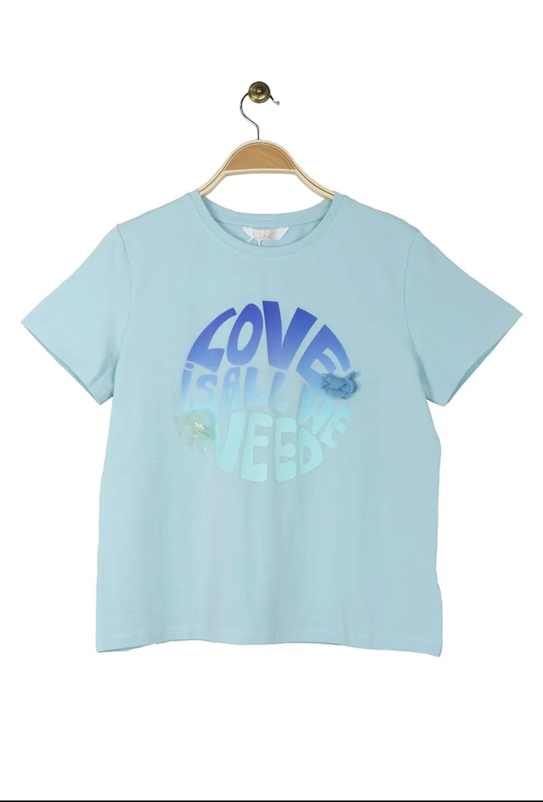 T-shirt en coton imprimé love