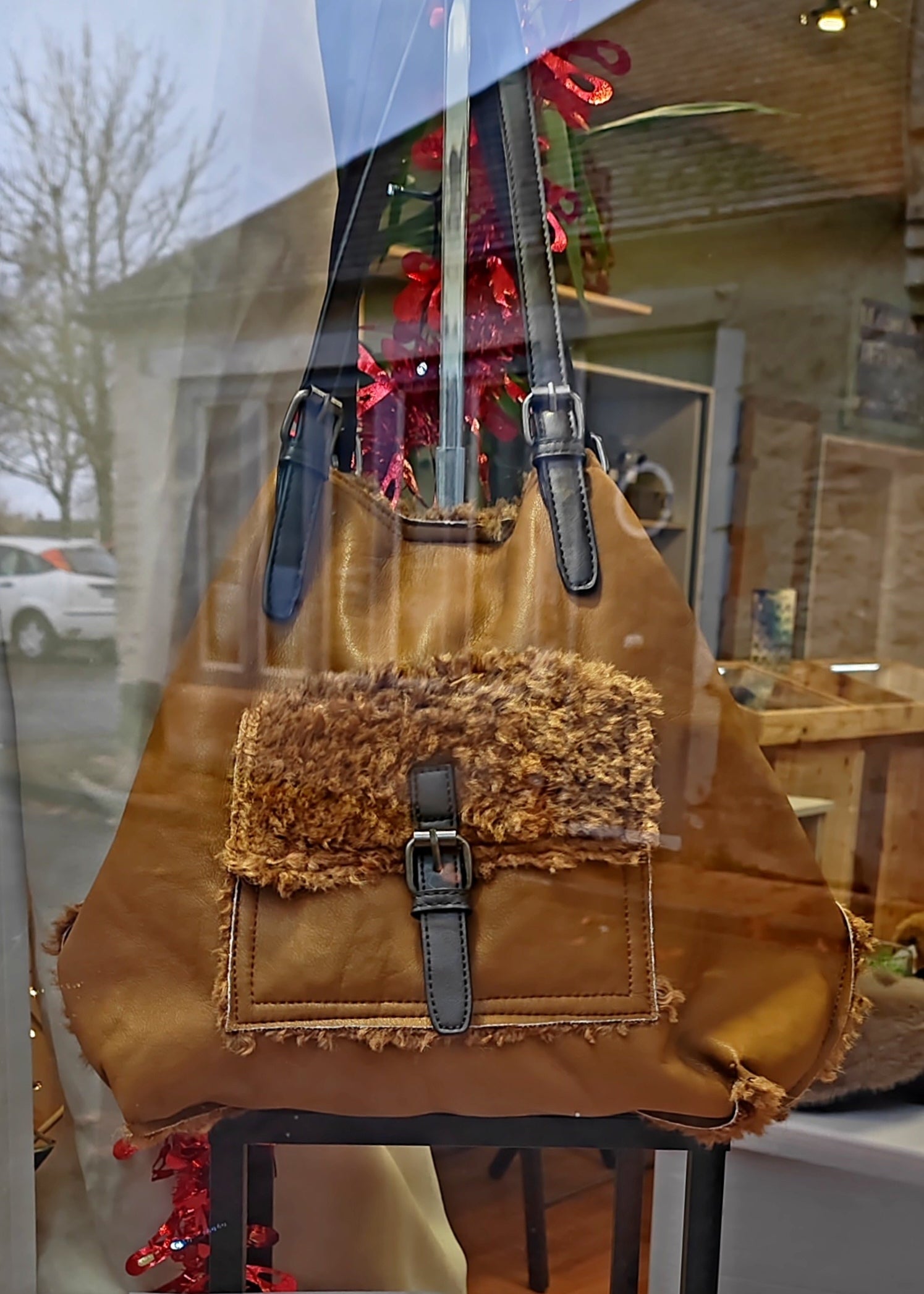 Sac à main en fausse fourrure Orien express