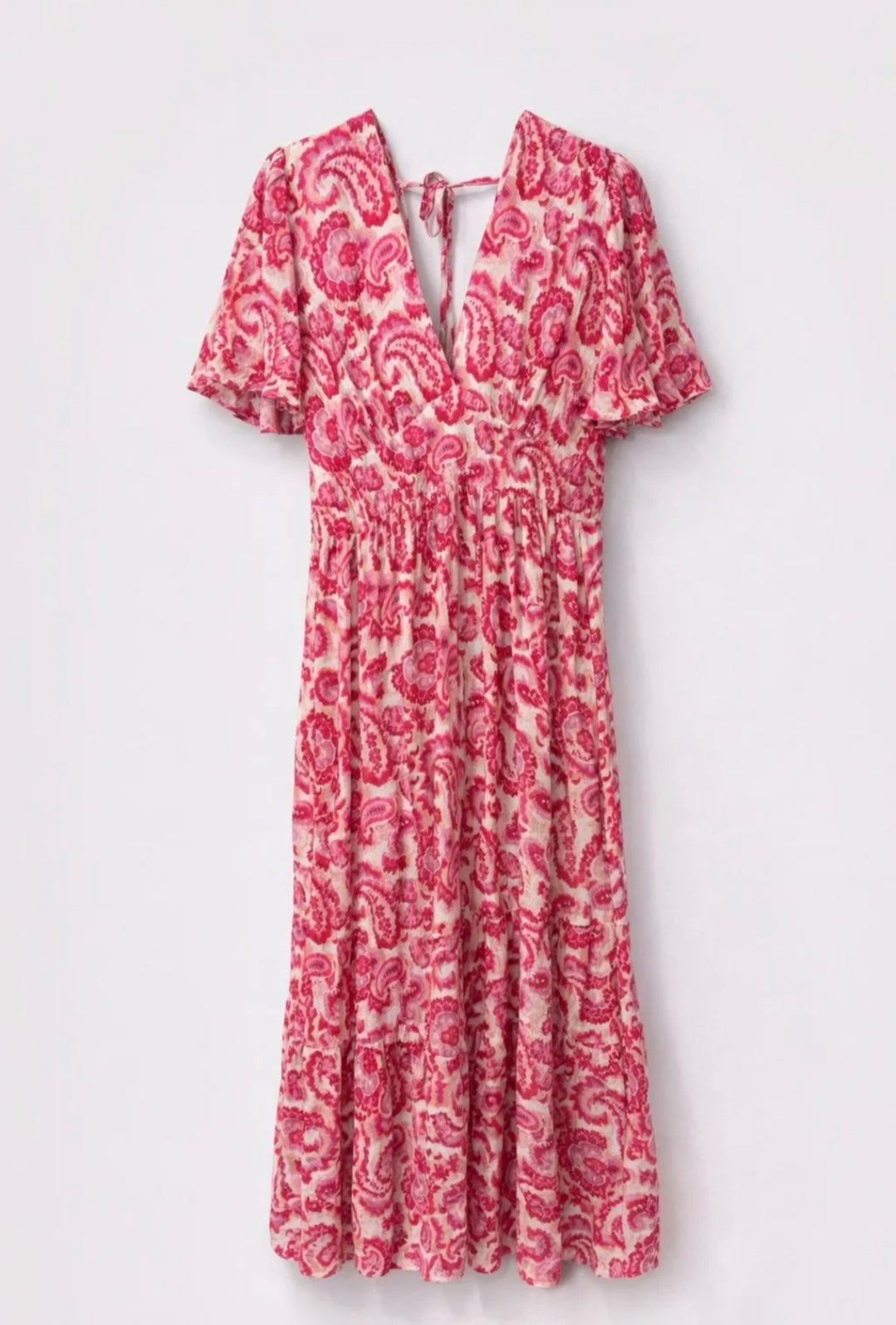 Robe longue imprimée fleurie taille Curvy