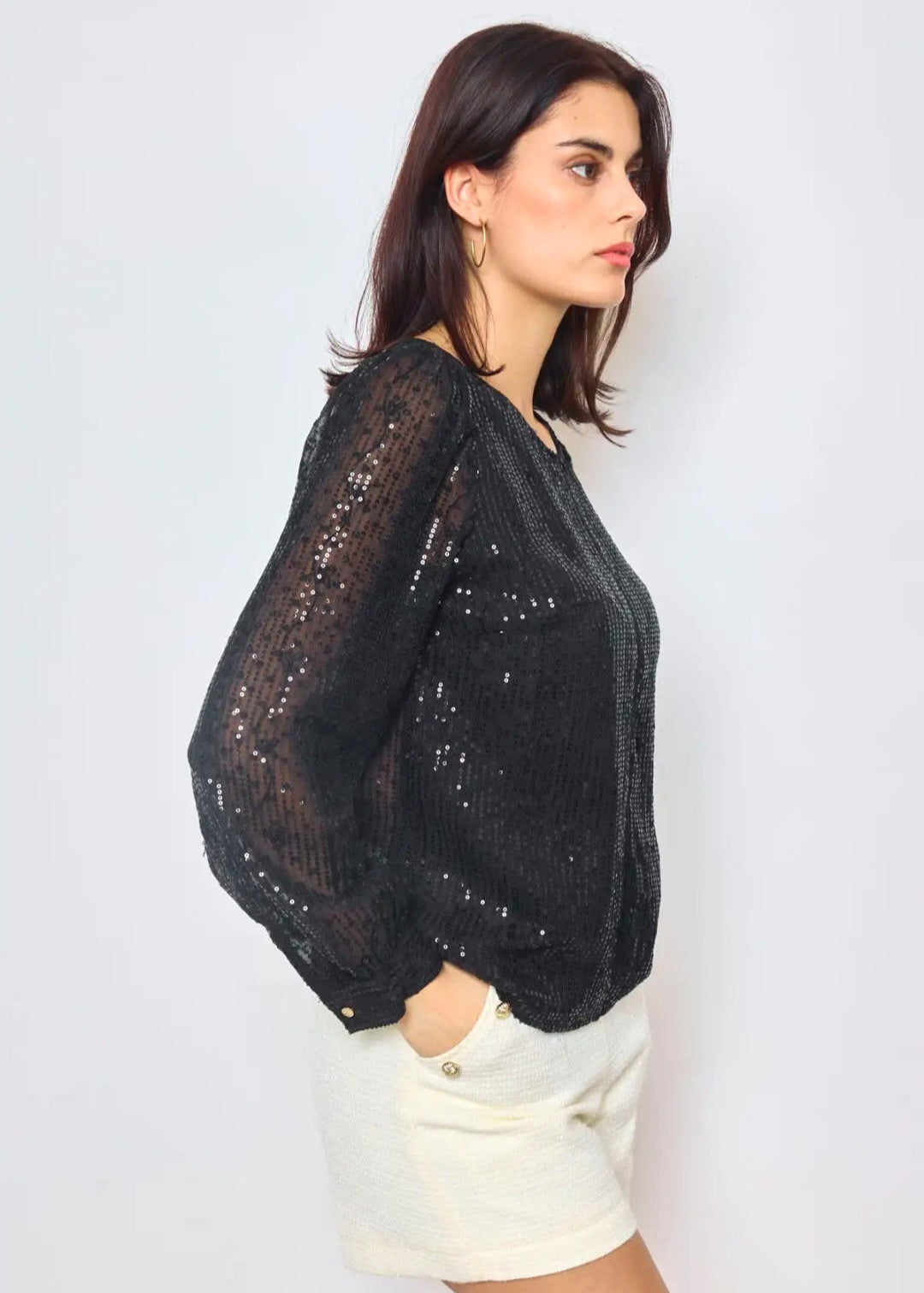 Top Noir brillant Vogue N°8