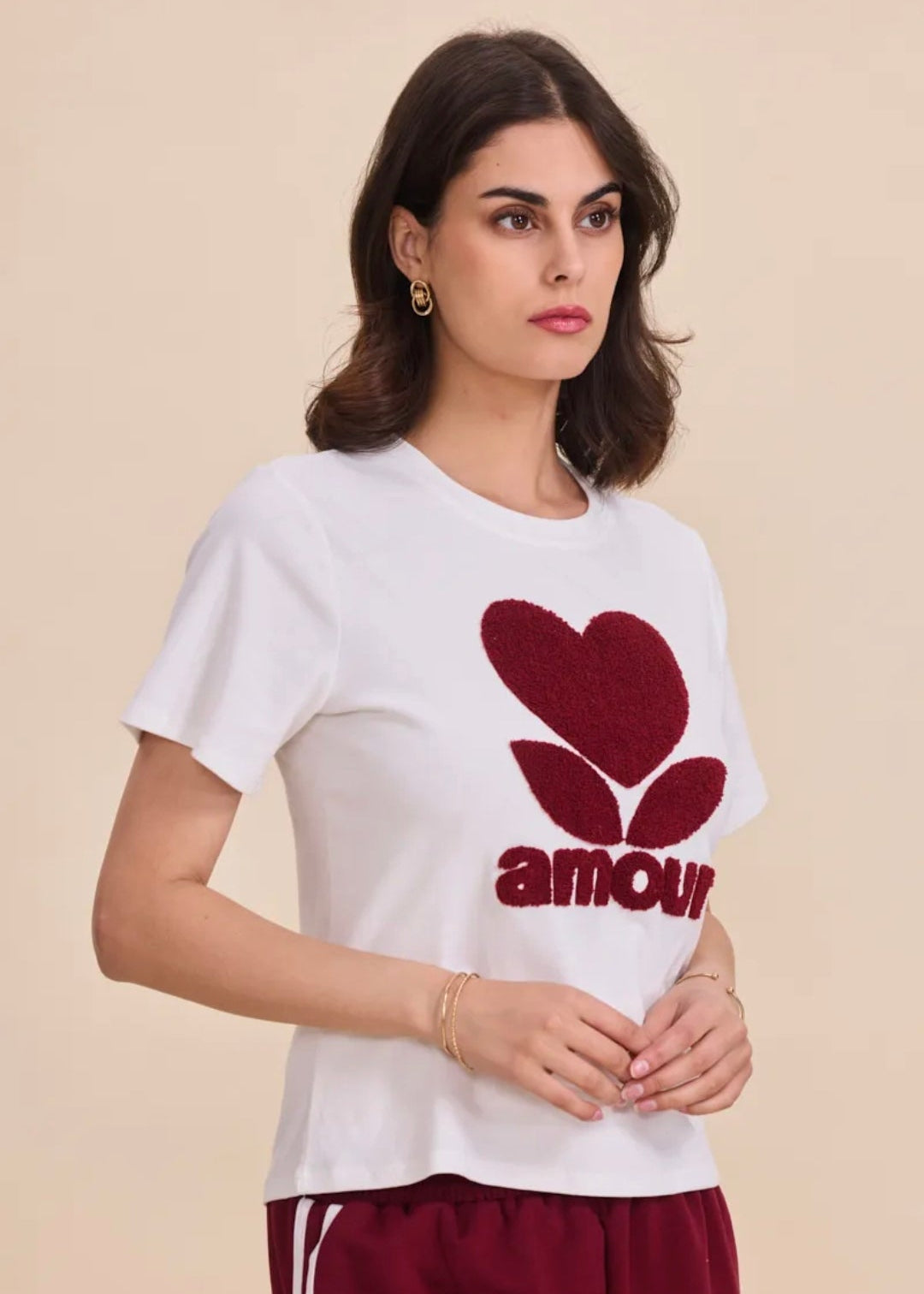 T-shirt avec motif en moumoute By Clara