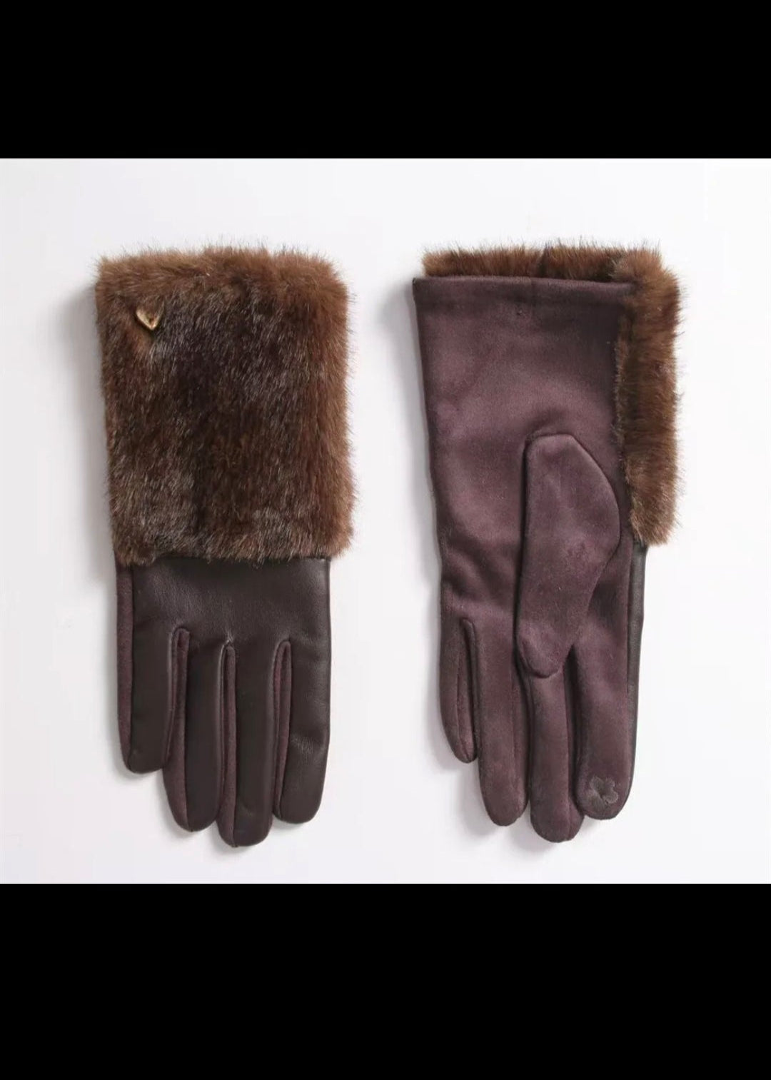 Gants doigts tactile - imitation fourrure Vogue N°8