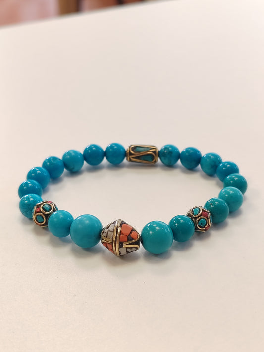 Handmade bracelet in natural stone