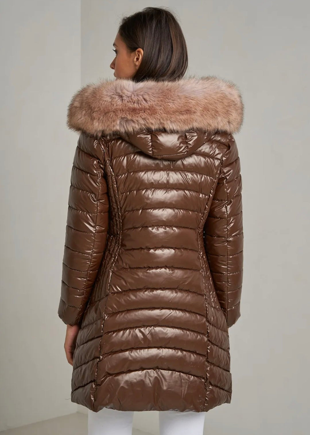 Doudoune cirée CHOCO cintrée avec capuche – Doudoune femme élégante et imperméable Vogue N°8