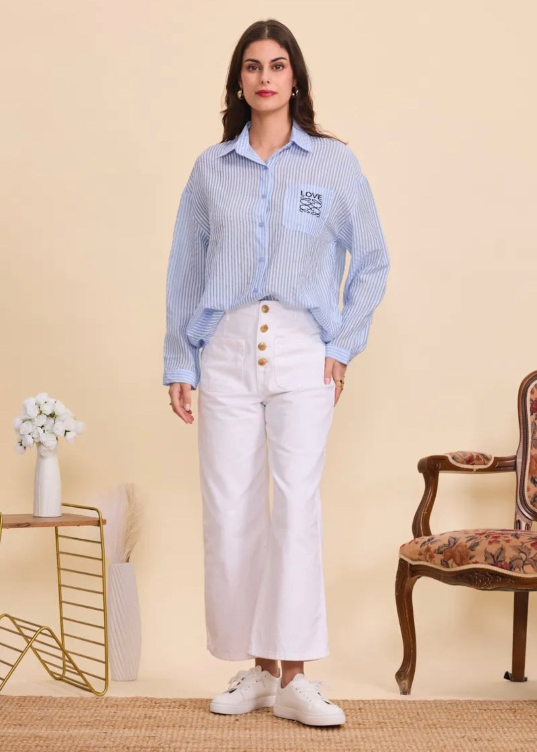 Chemise légère à Rayure By Clara