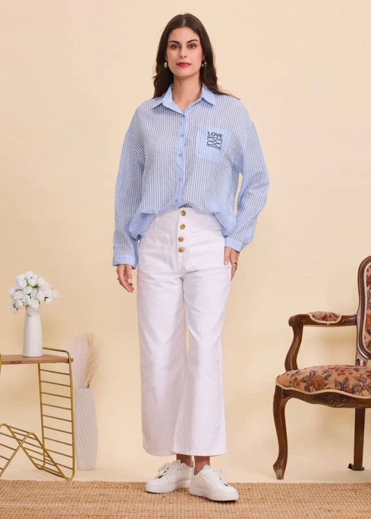 Chemise légère à Rayure By Clara