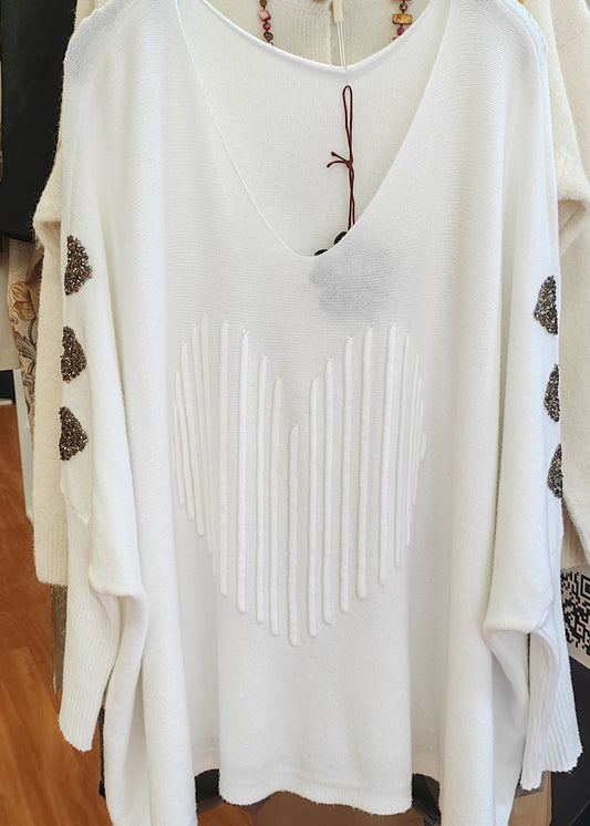 Pull oversize Ample CARLAGIANINI