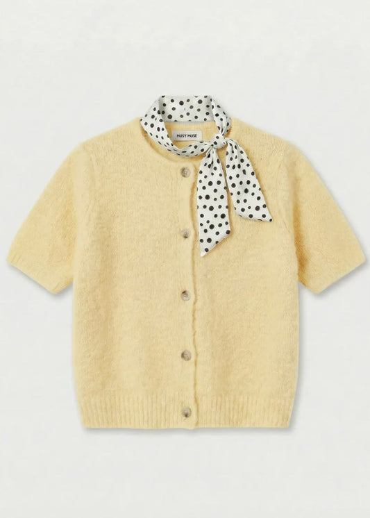 Pull manches courtes avec foulard – Printemps femme