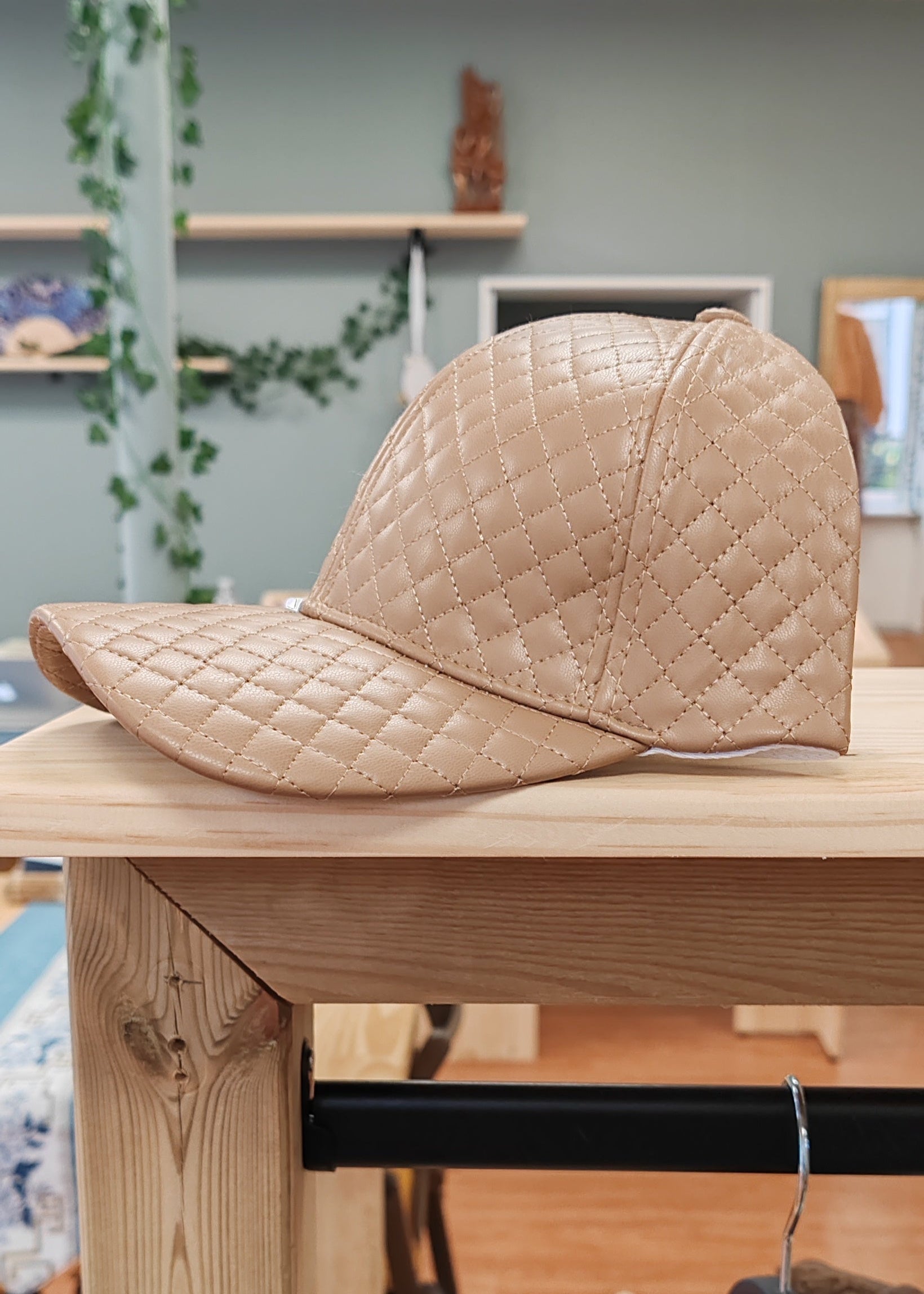 Casquette baseball hiver en simili Orien express