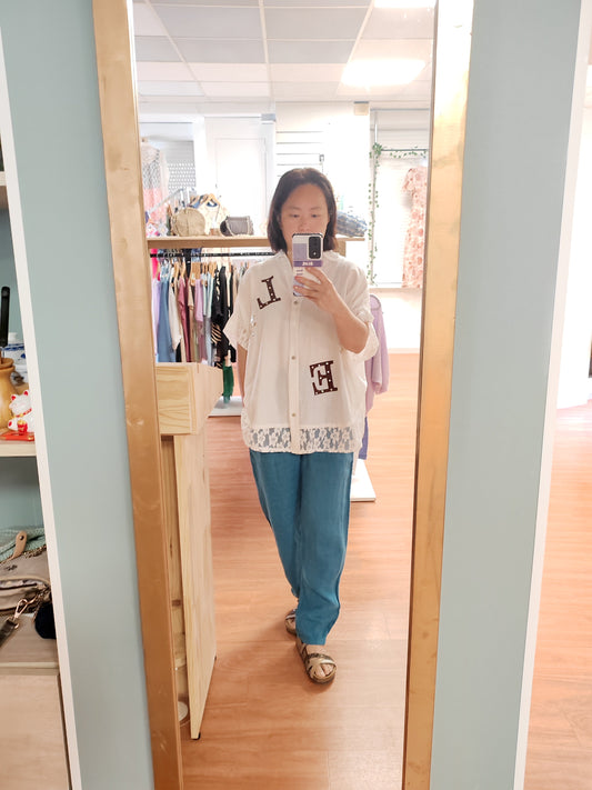 Chemise bohème dentelle Vogue N°8