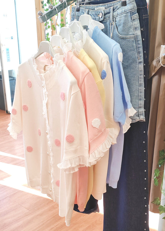 Pull fin femme manches courtes avec dentelle – 5 couleurs au choix Vogue N°8