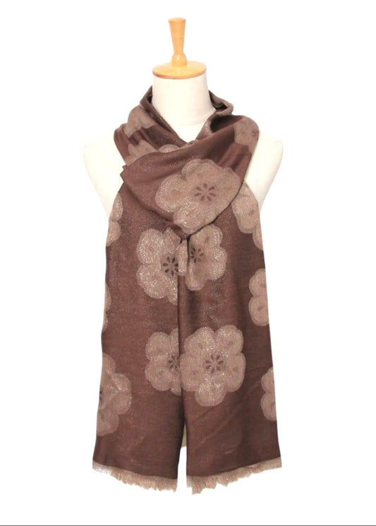 Foulard en viscose choco Orien express