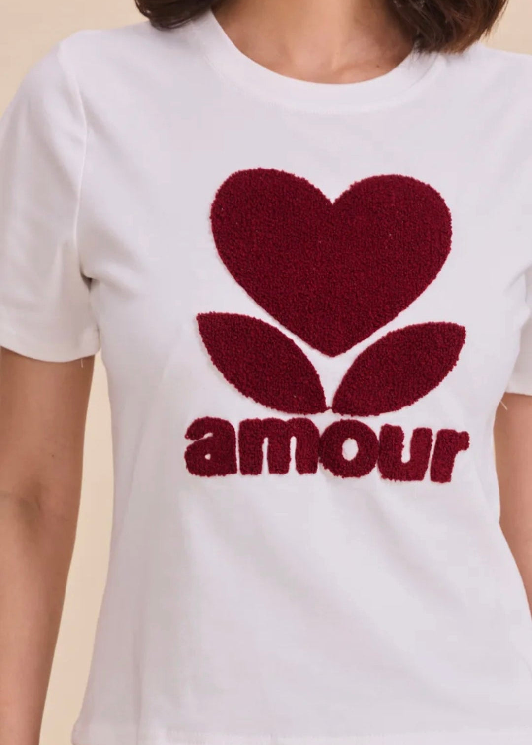 T-shirt avec motif en moumoute By Clara